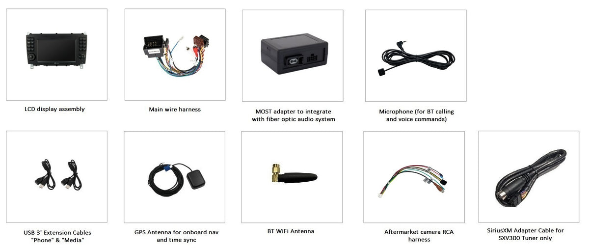 Dynavin D10-CLK Multimedia Stereo System for Mercedes CLK 2005-2009 w/Premium Audio + MOST adapter