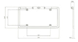 License Plate Backup Camera 1/3" CMOS Universal Slim Frame (Front/Reverse)