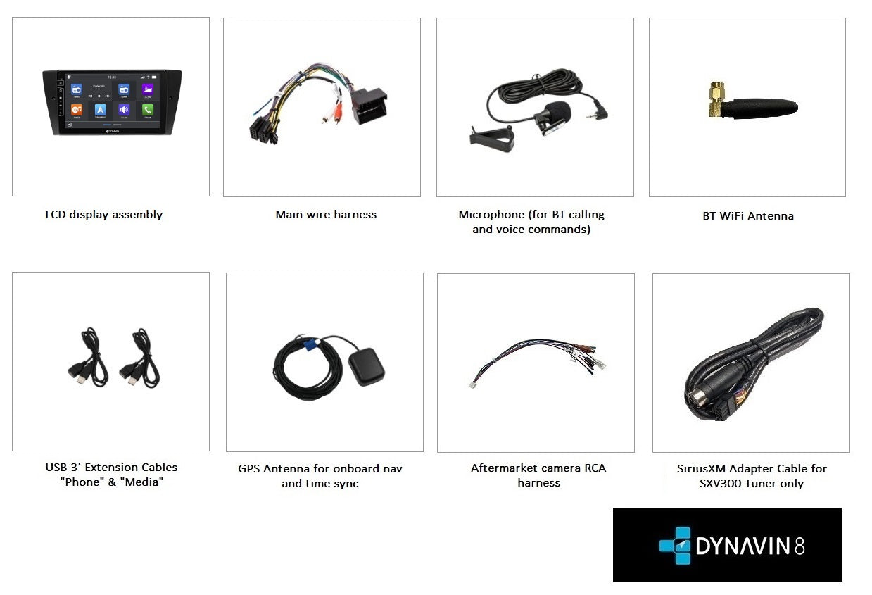 [OPEN BOX] Dynavin 8 D8-E90 Plus Radio Navigation System for BMW 3 Series 2006-2013 (E90-E93) w/Standard Audio